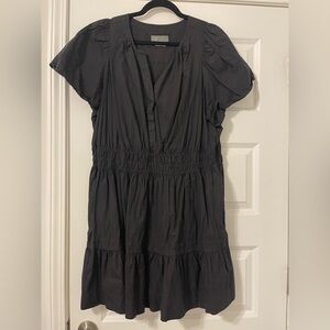 Anthropologie Black Mini Dress